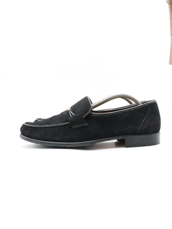Bally of Switzerland Men\'s Size 11 D Black Suede Loafer Slip On Shoes main image 10